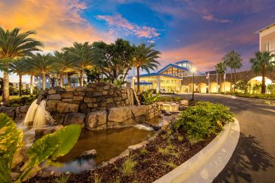 Loews Sapphire Falls Resort Welcomes First Guests The entrance to Loews Sapphire Falls.